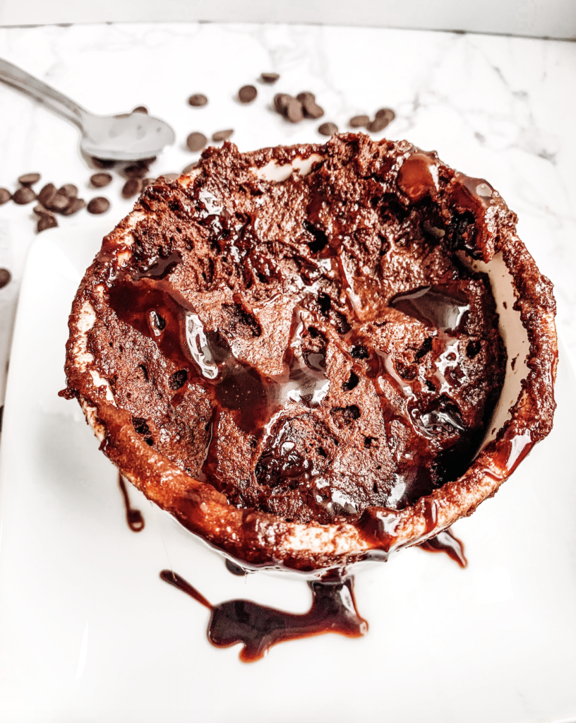 Easy keto chocolate mug cake