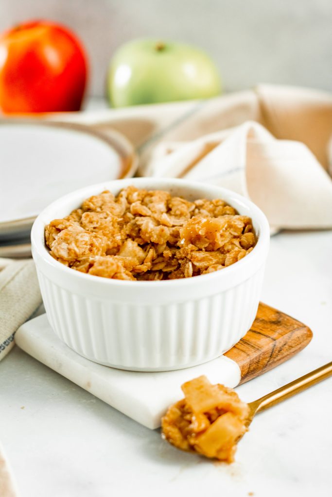 Apple Crumble Mug Cake