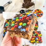 no bake monster cookie bars