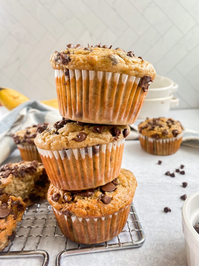 Dairy-Free-Banana Chocolate-Chip-Muffins