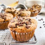 Dairy-Free-Banana Chocolate-Chip-Muffins