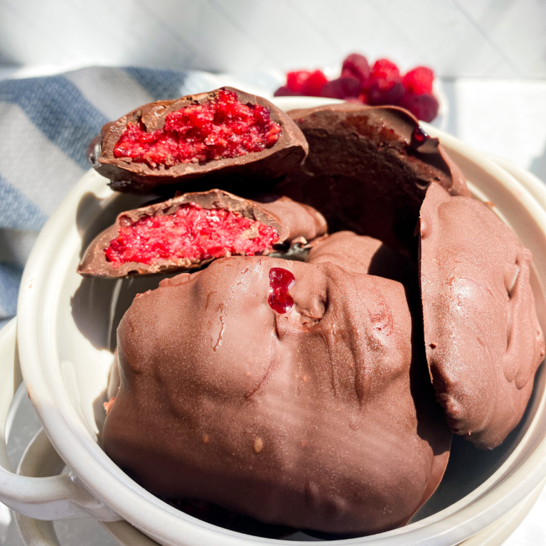 Chocolate-Covered-Raspberry-Bites