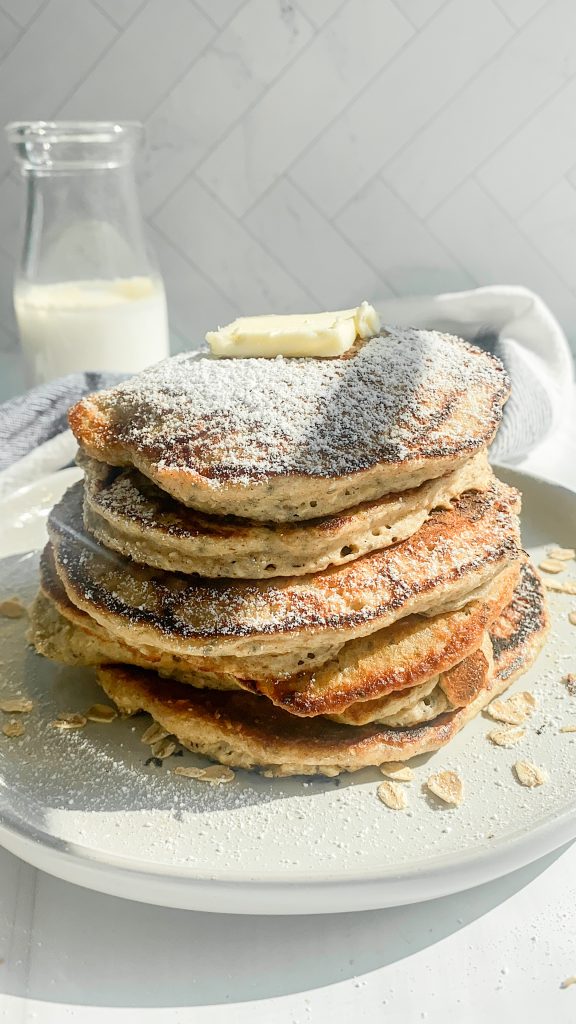 protein-oatmeal-pancakes