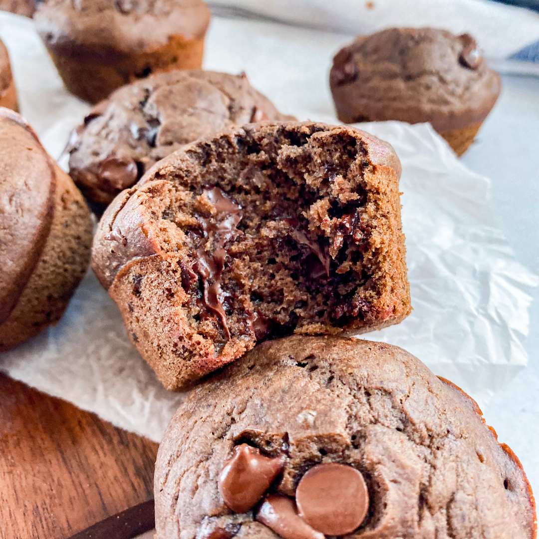 Healthy-Chocolate-Banana-Muffins