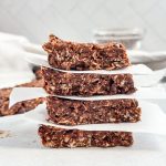 Chocolate-almond-oat bars