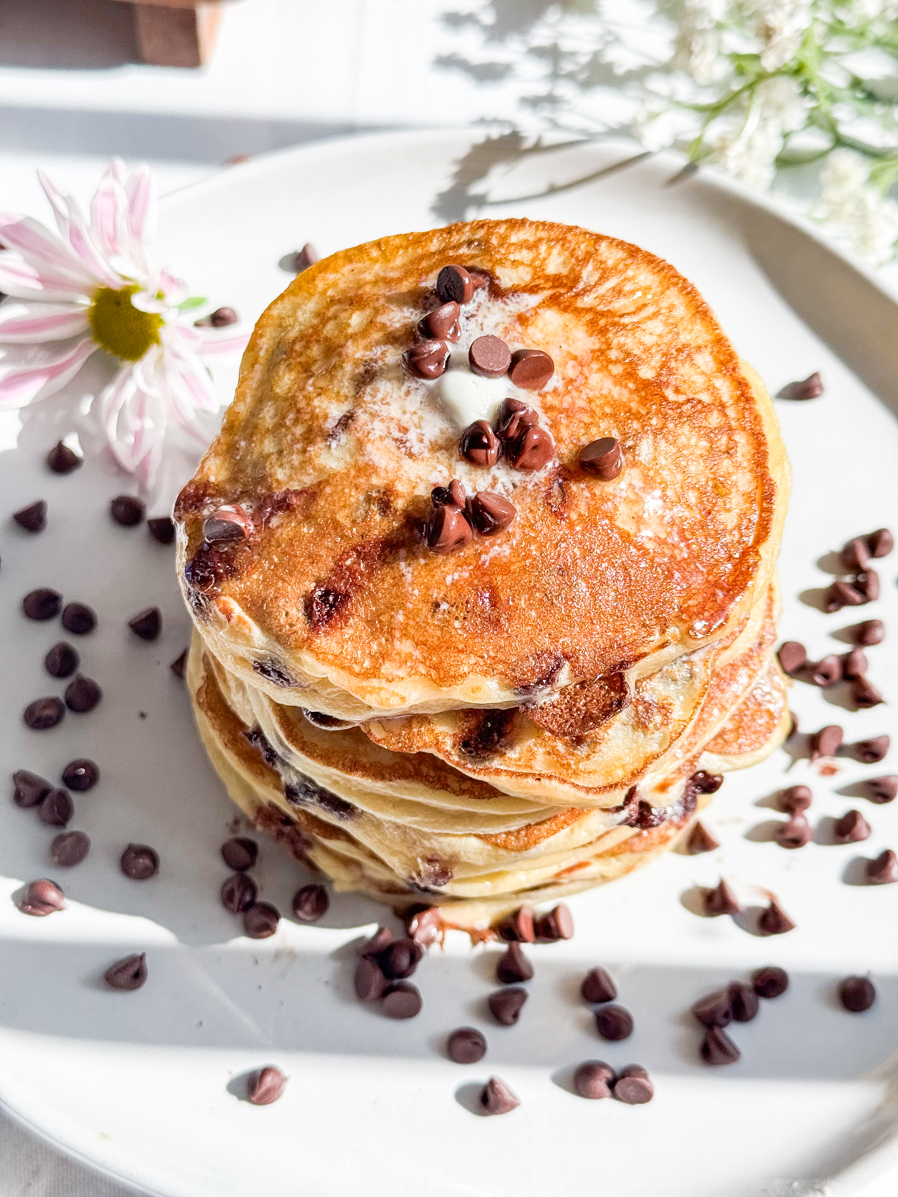 Cottage Cheese Chocolate Chip Pancakes 3 Cottage-Cheese-Chocolate-Chip-Pancakes 3