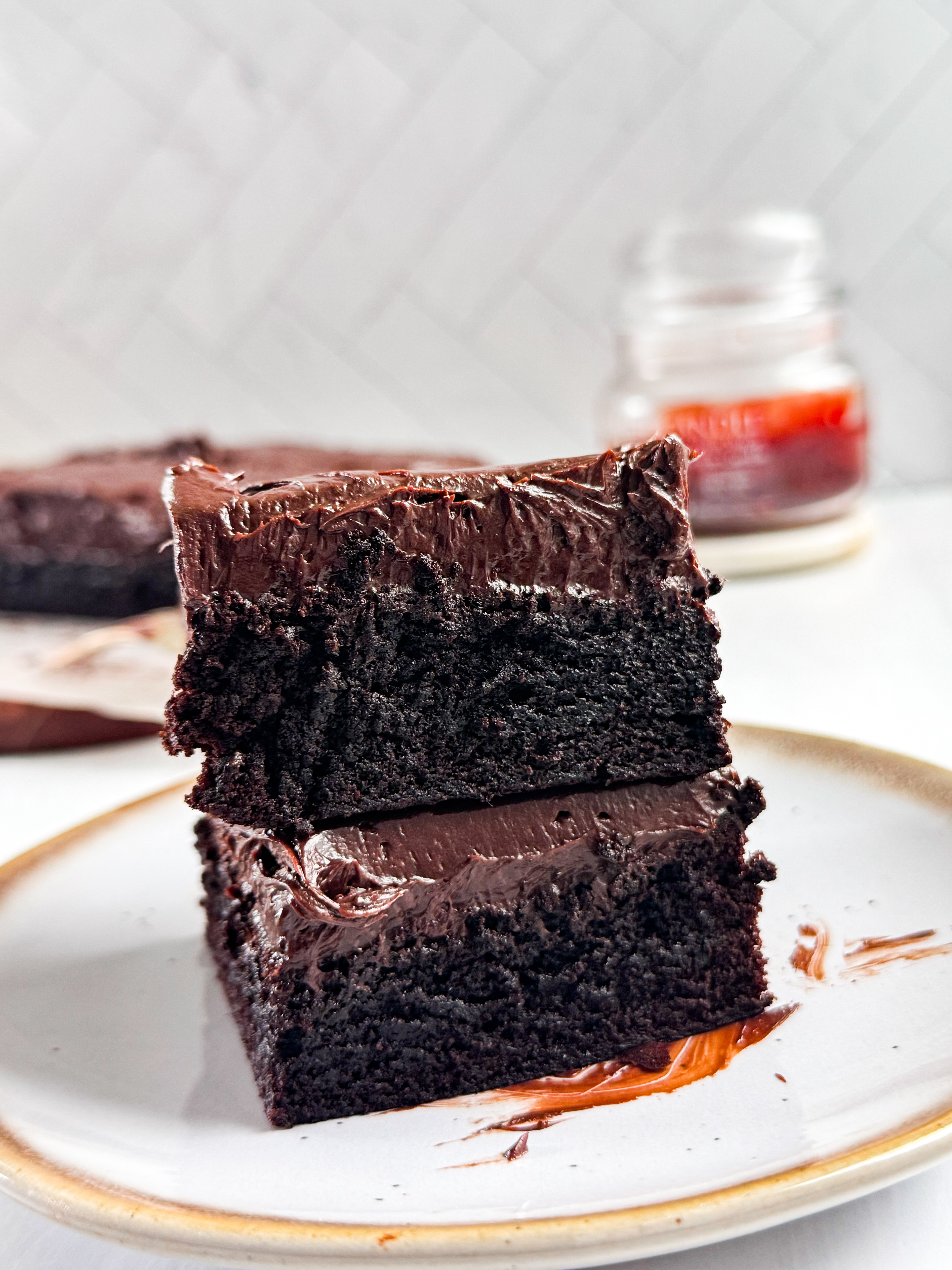 Chocolate-Brownies-with Cream-Cheese-Frosting 