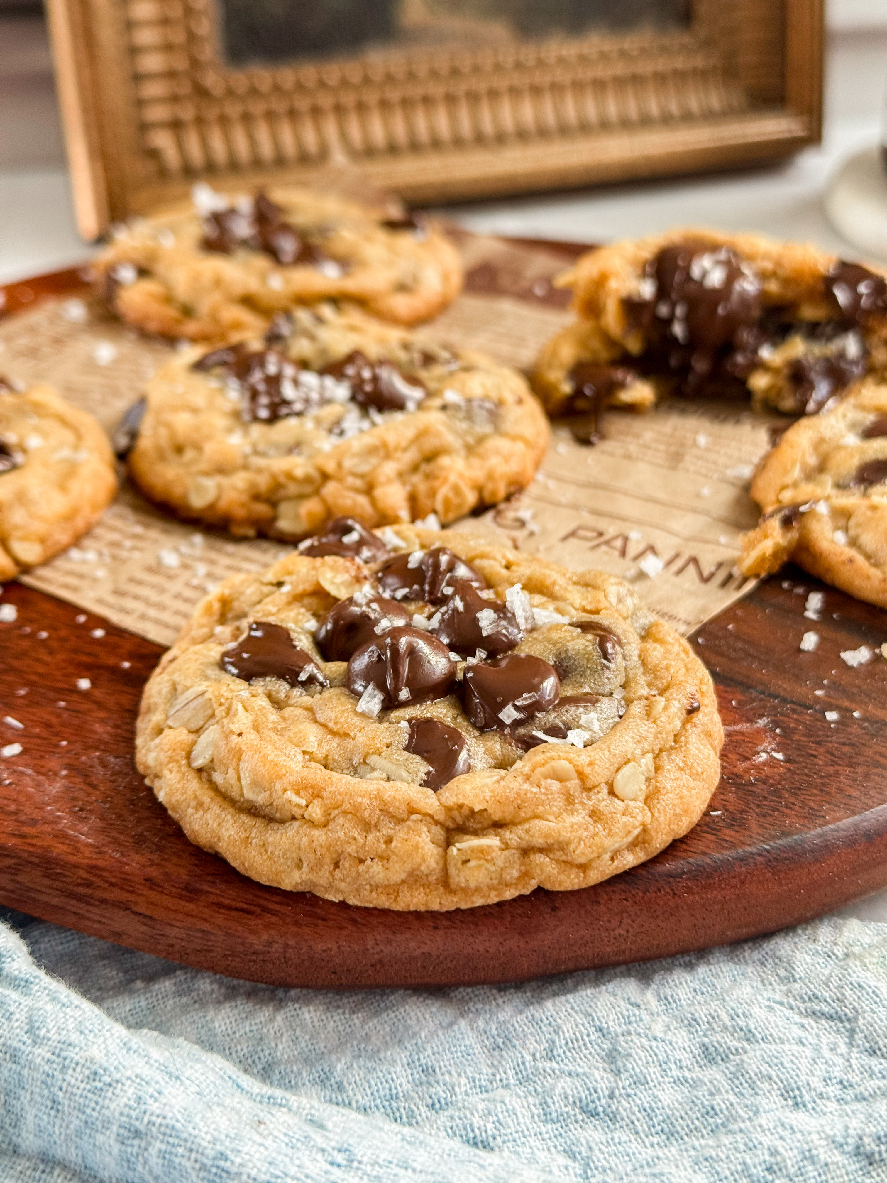 Brown-Butter-Pumpkin Oatmeal-Chocolate-Chip Cookies