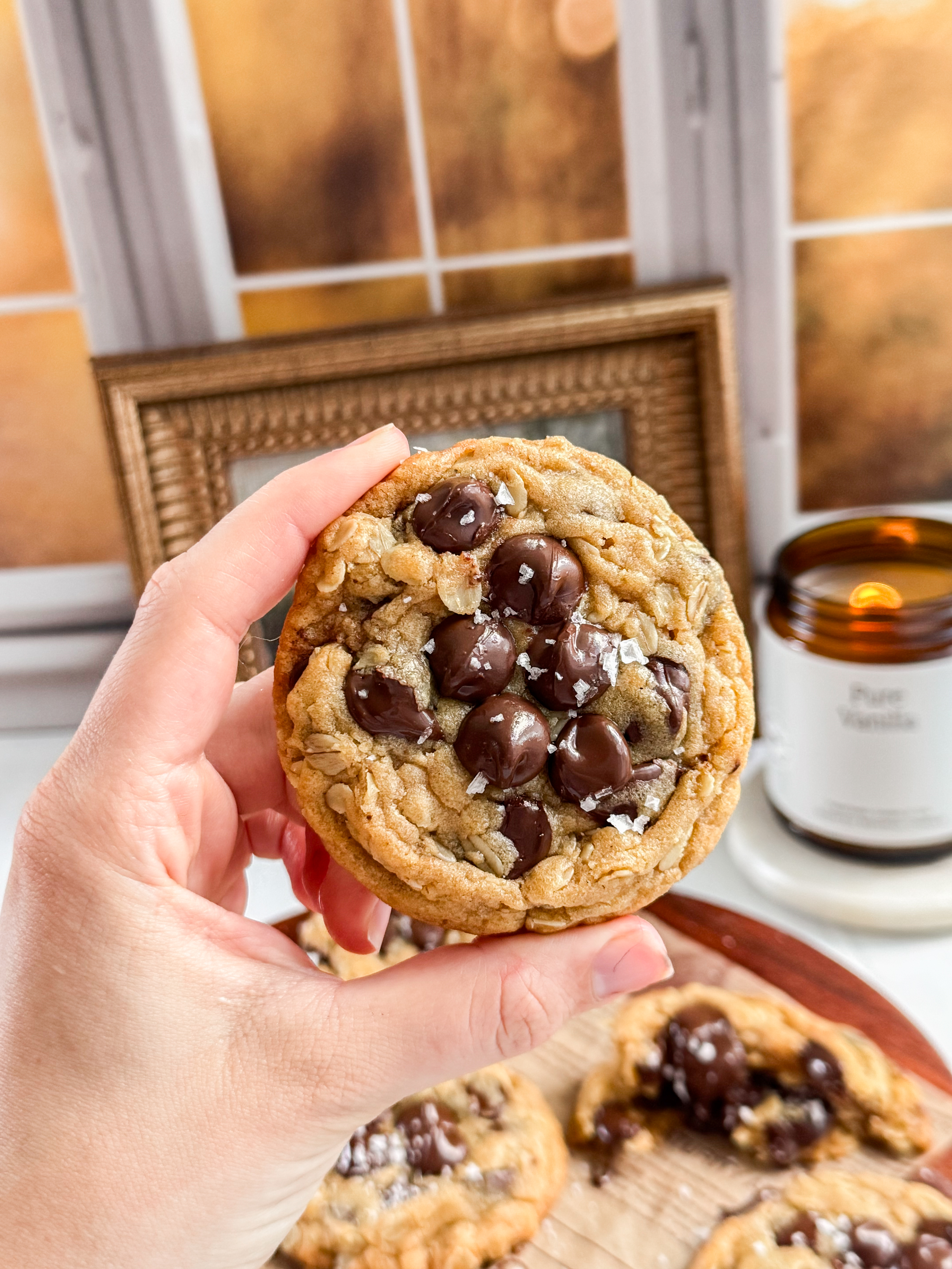 Brown-Butter-Pumpkin Oatmeal-Chocolate-Chip Cookies