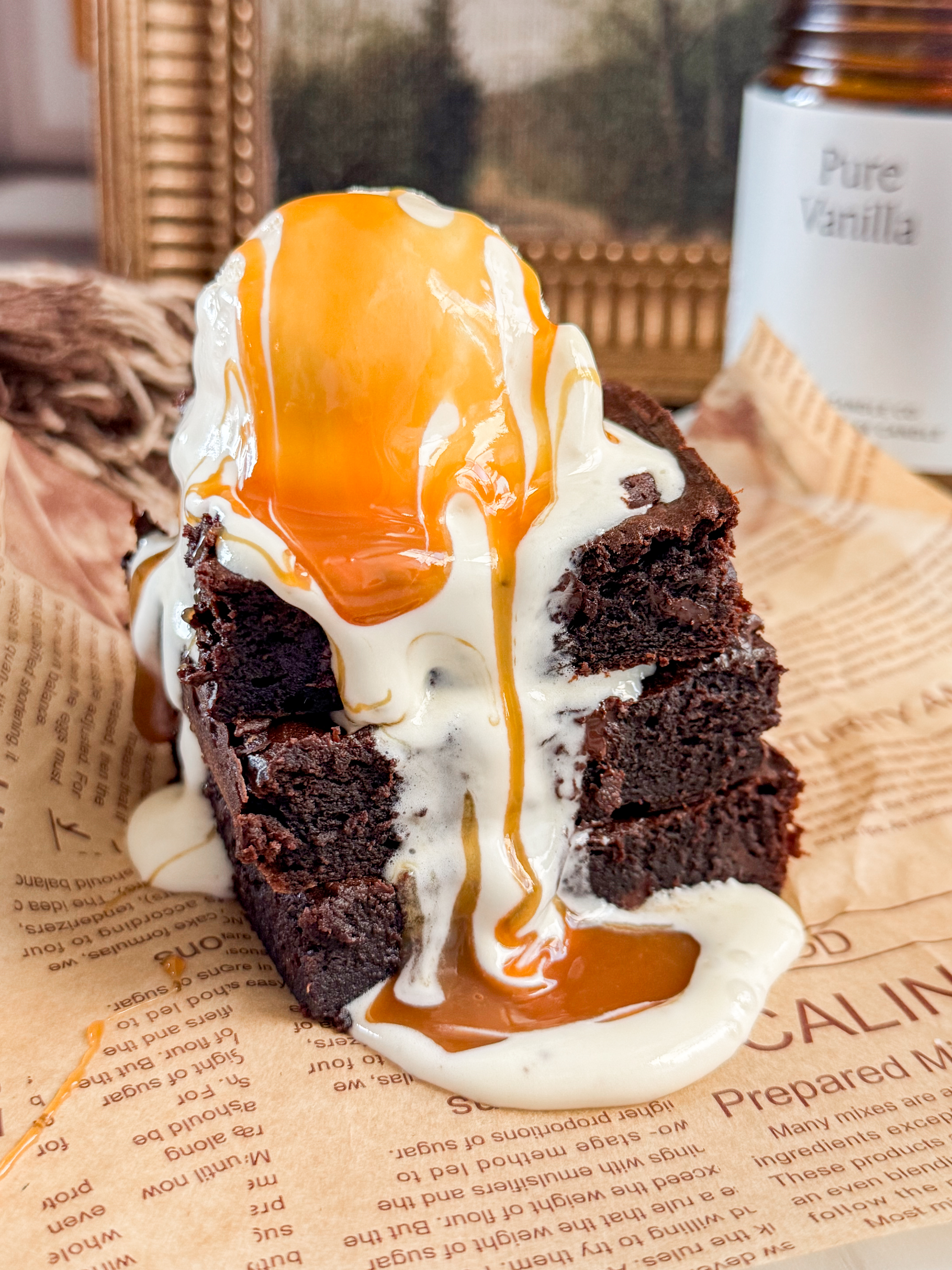 Flourless Pumpkin Brownies