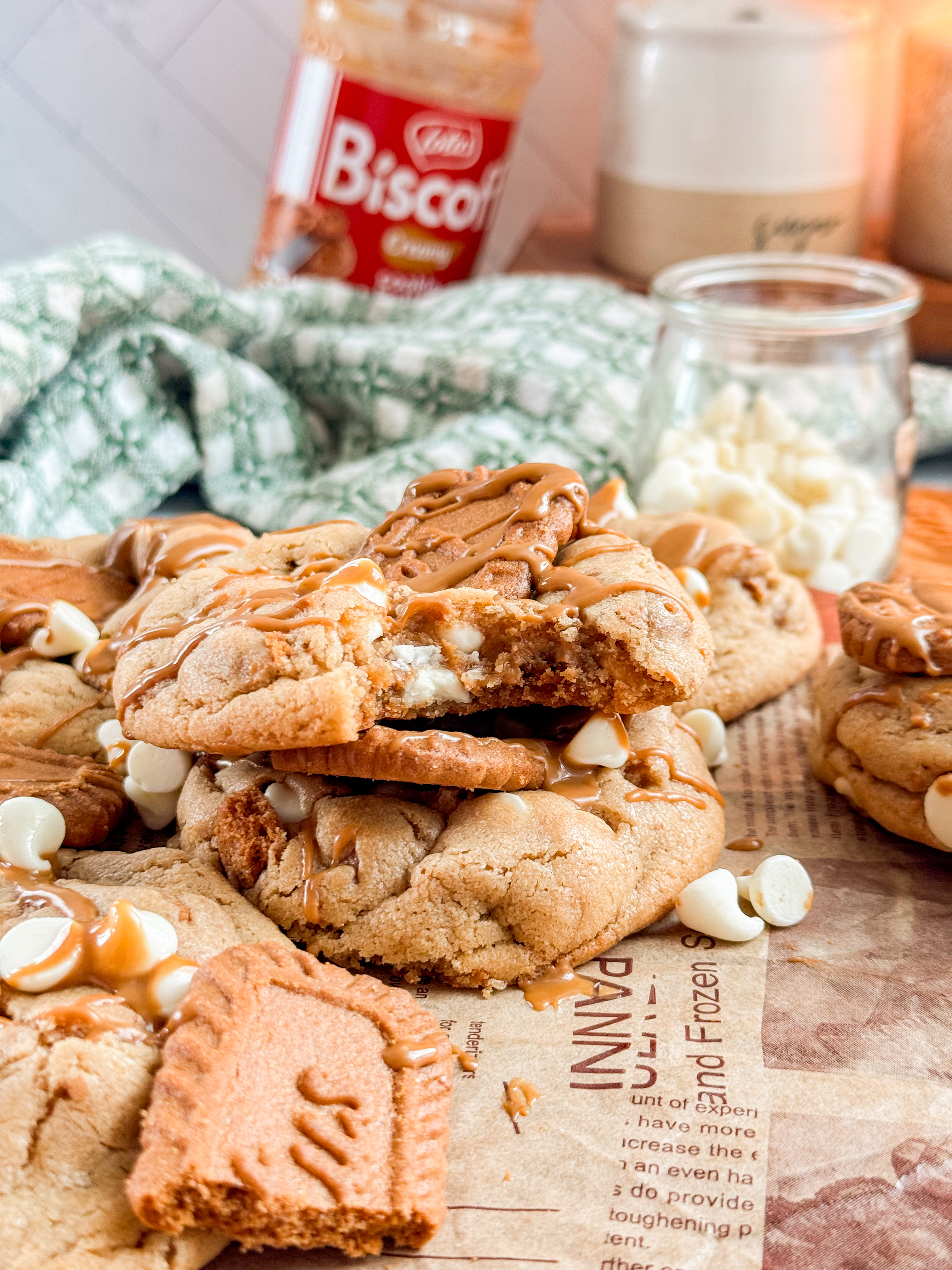 Cookie Butter White Chocolate Chip Cookies