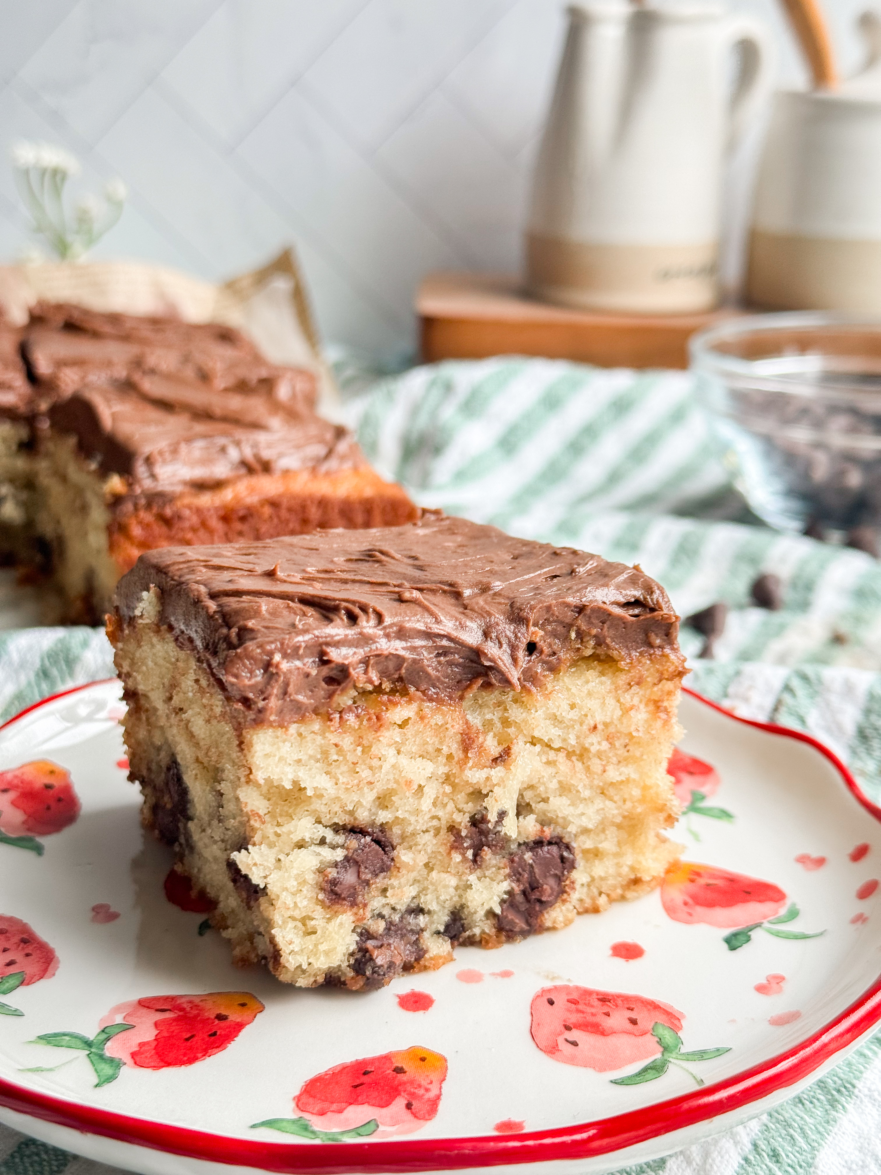 Chocolate Chip Snack Cake with Chocolate Frosting 1 Chocolate-Chip-Snack Cake-with-Chocolate-Frosting