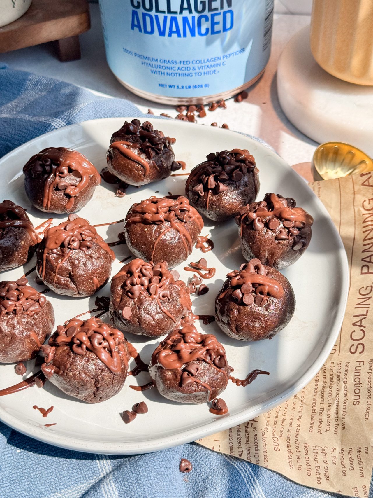 Chocolate-Collagen Brownie-Bites