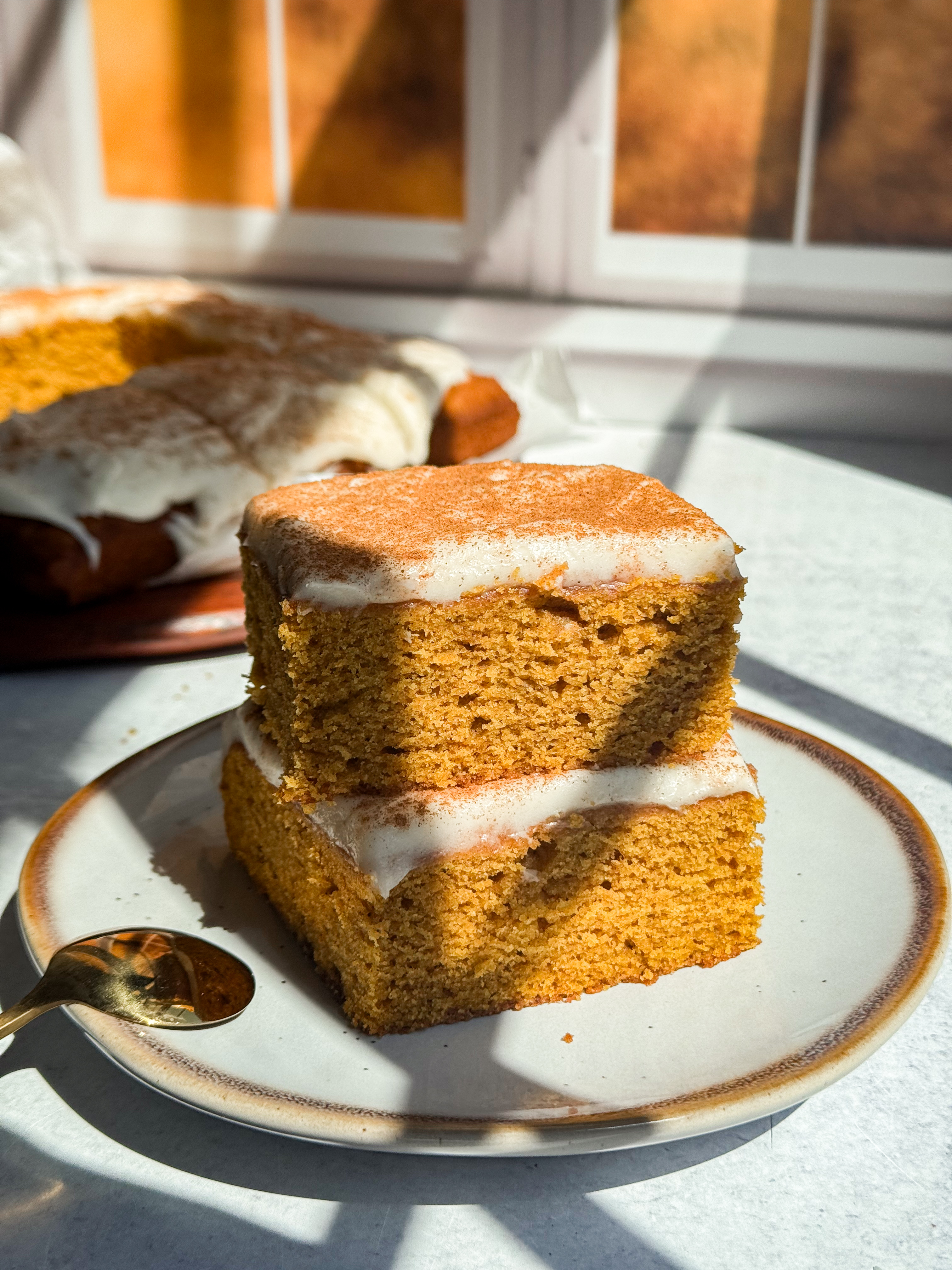 Brown Butter Pumpkin Bars with Cream Cheese Frosting