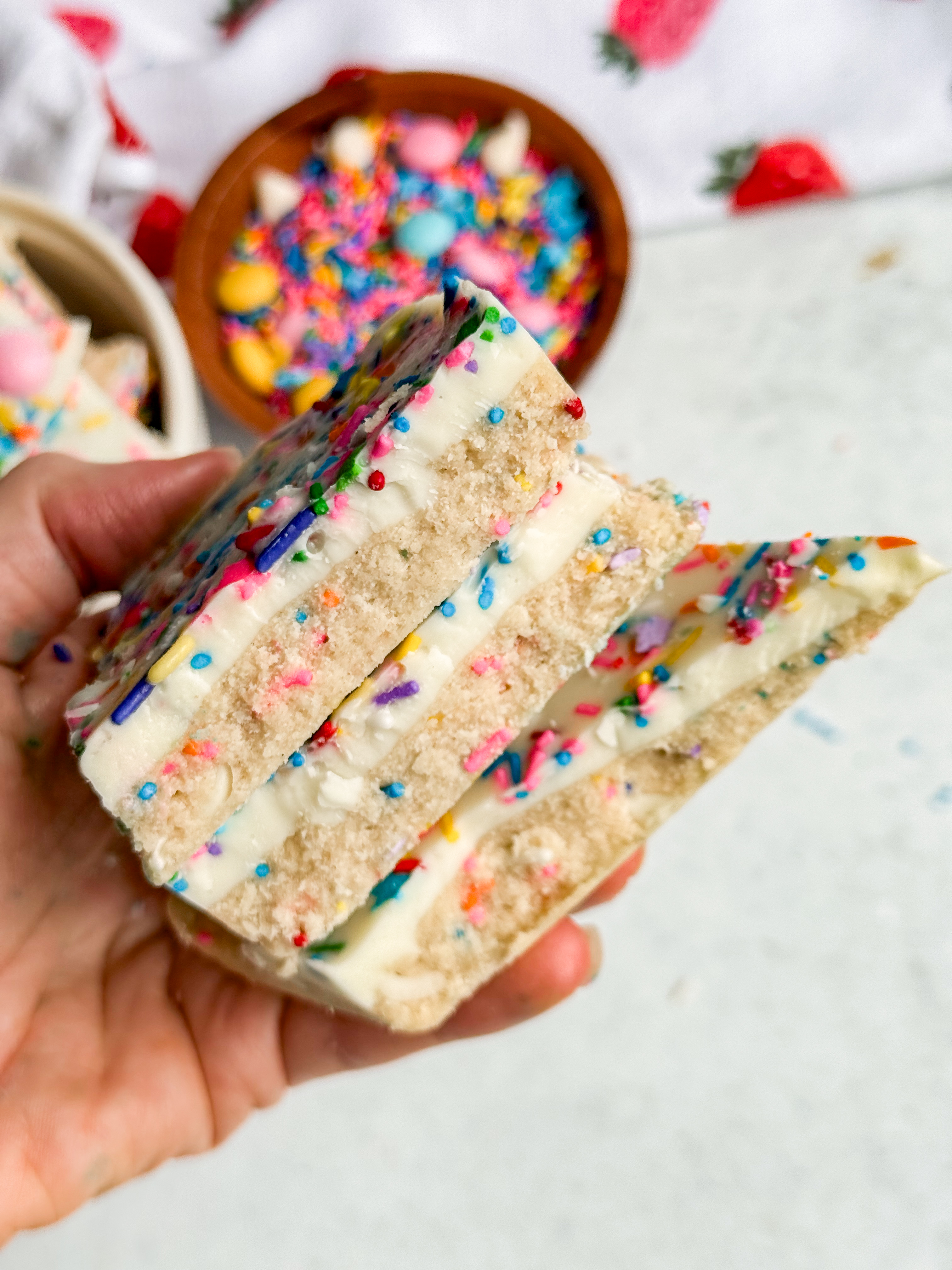 Cake Batter Cookie Dough Bark 4