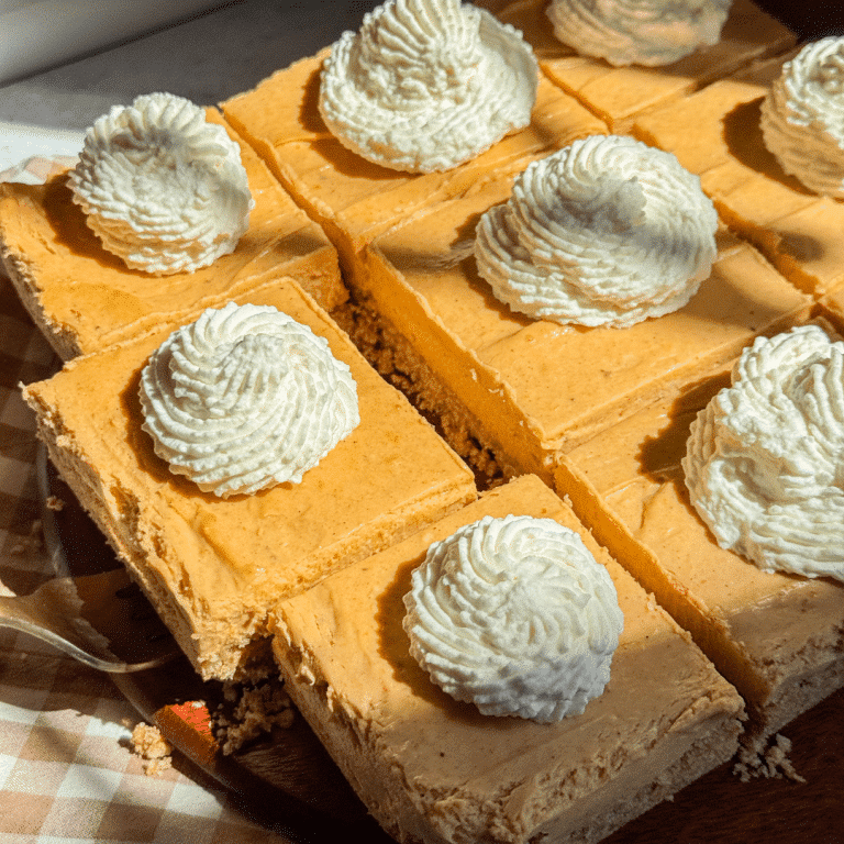 No-Bake-Pumpkin- Cheesecake-Bars